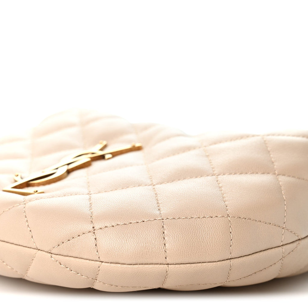 Lambskin Quilted Icarino Bag Dark Beige