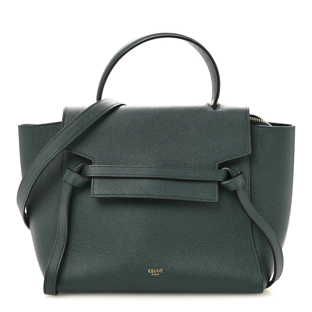 Grained Calfskin Micro Belt Bag Amazone