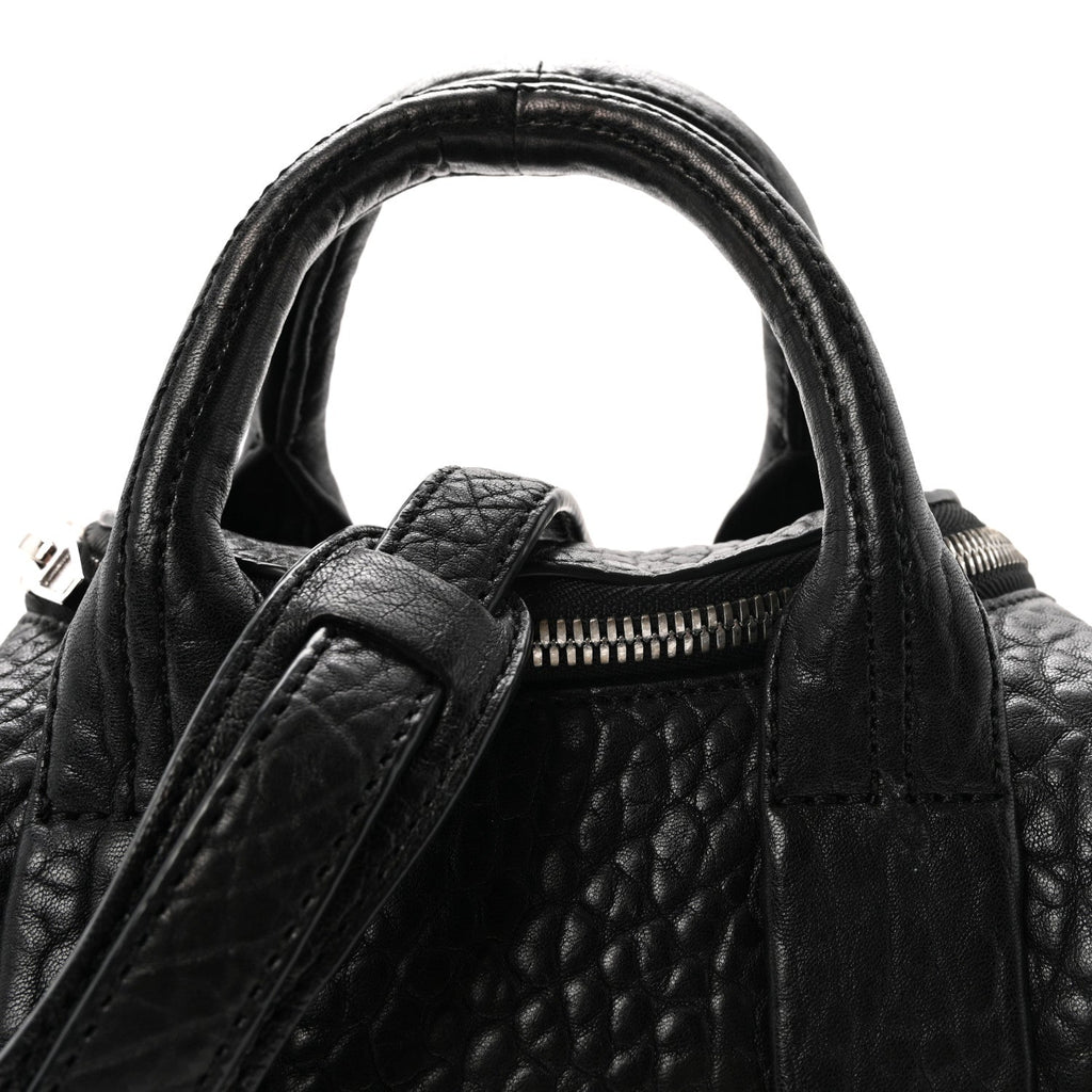 Pebbled Lambskin Mini Rockie Black Rhodium Hardware Black Rhodium Hardware