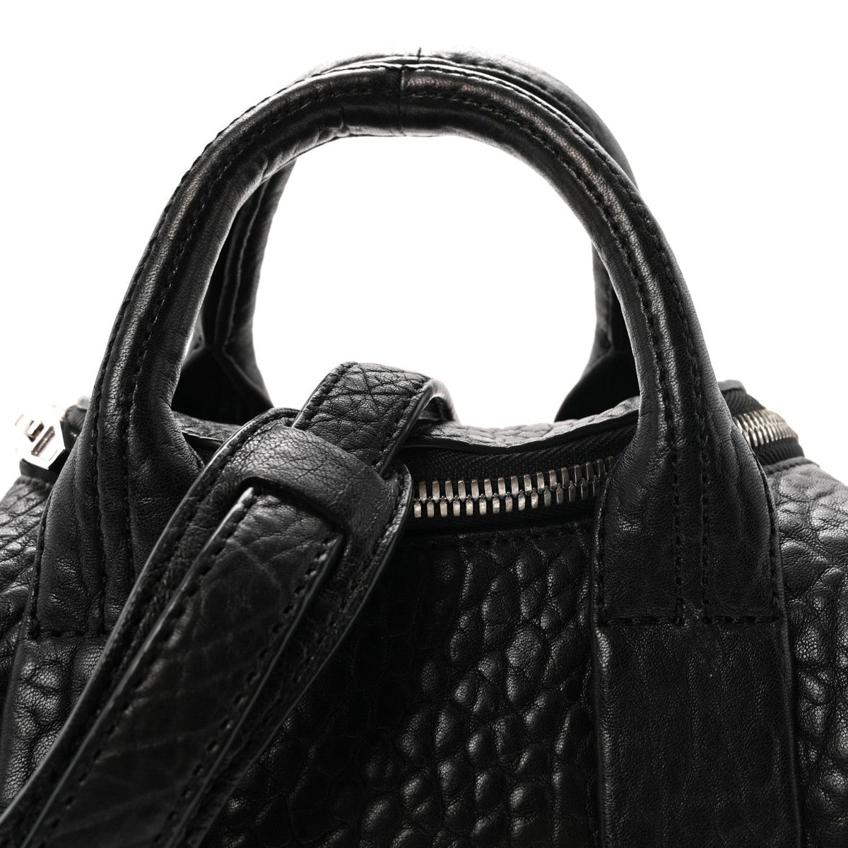 Pebbled Lambskin Mini Rockie Black Rhodium Hardware Black Rhodium Hardware