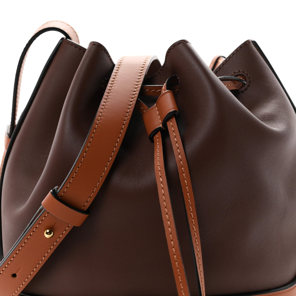 Calfskin Small Balloon Bucket Bag Hazelnut