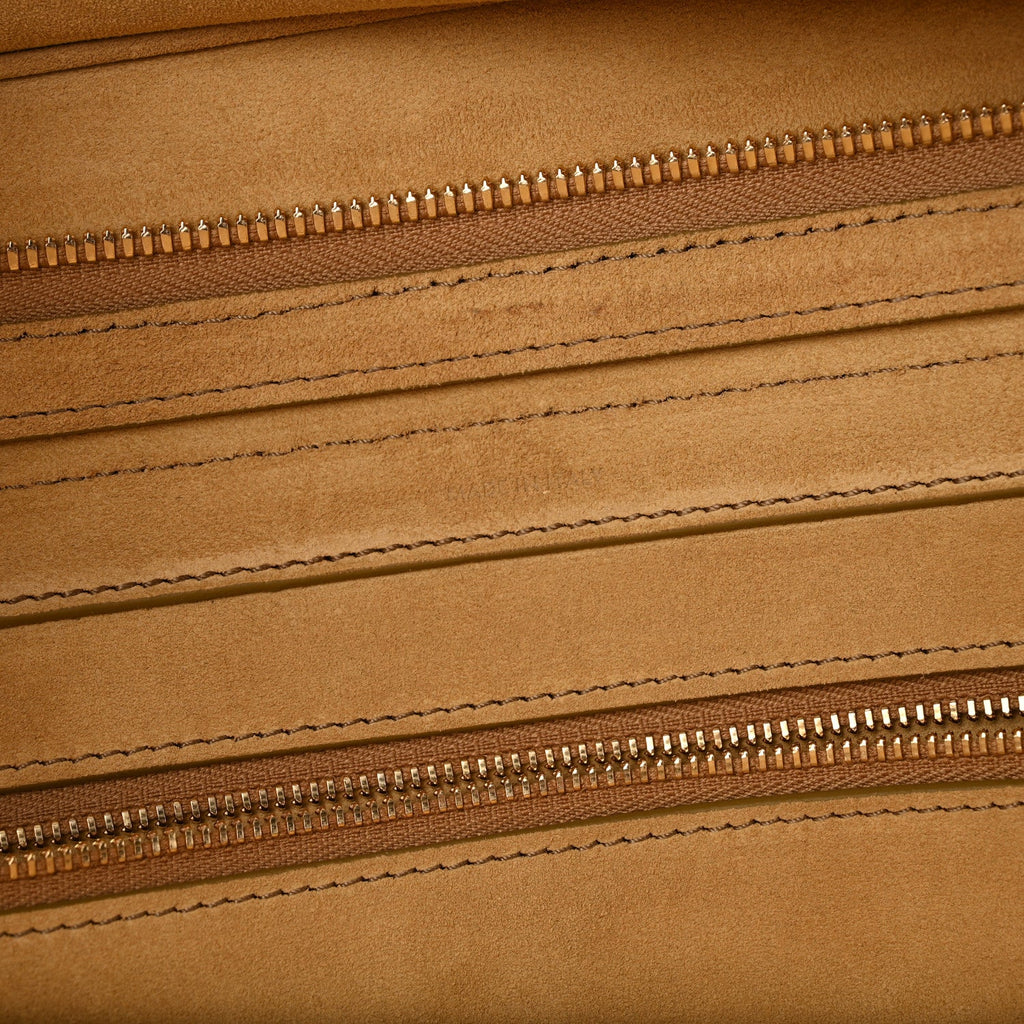 Suede Calfskin Medium New Luggage Beige