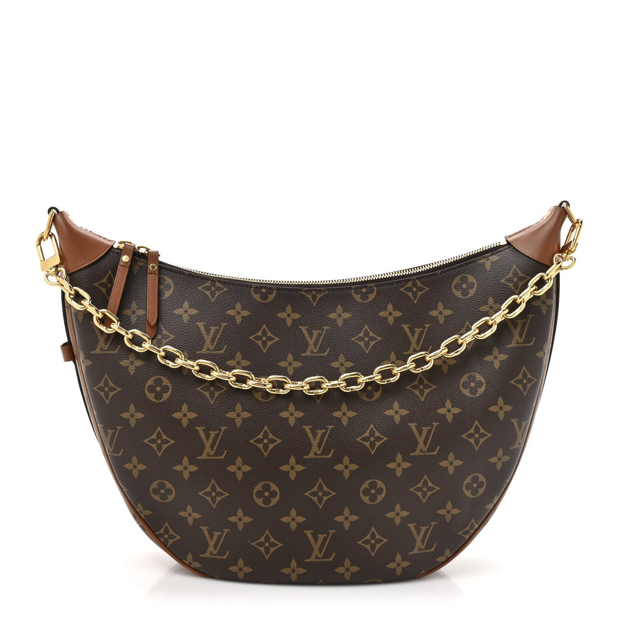 Reverse Monogram Loop Hobo