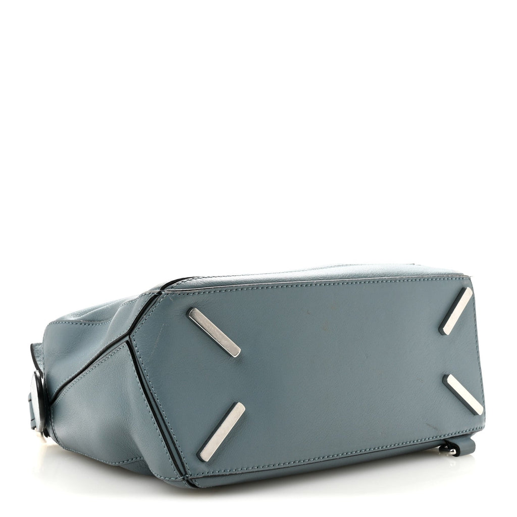 Calfskin Small Puzzle Bag Stone Blue