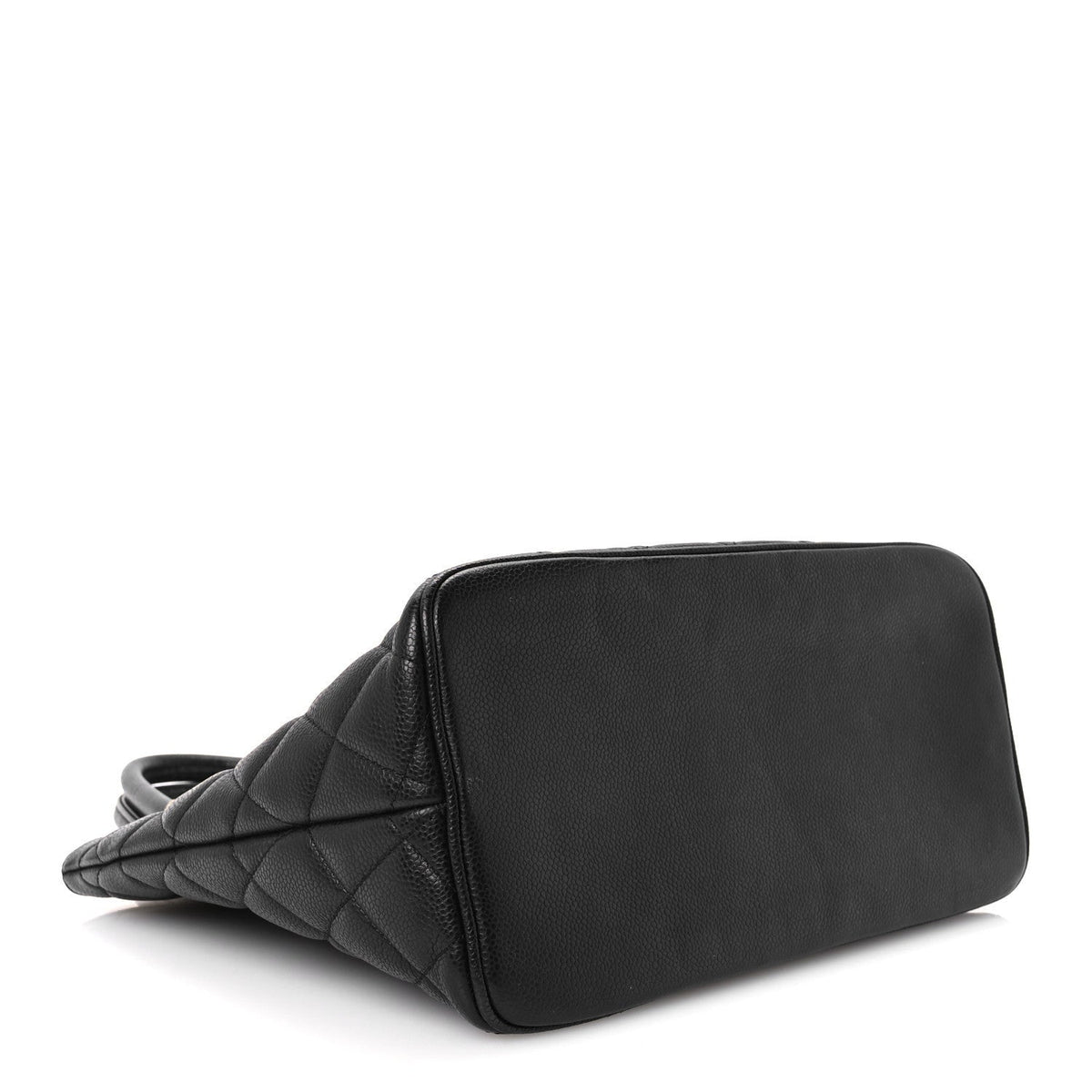 Caviar Quilted Medallion Tote Black