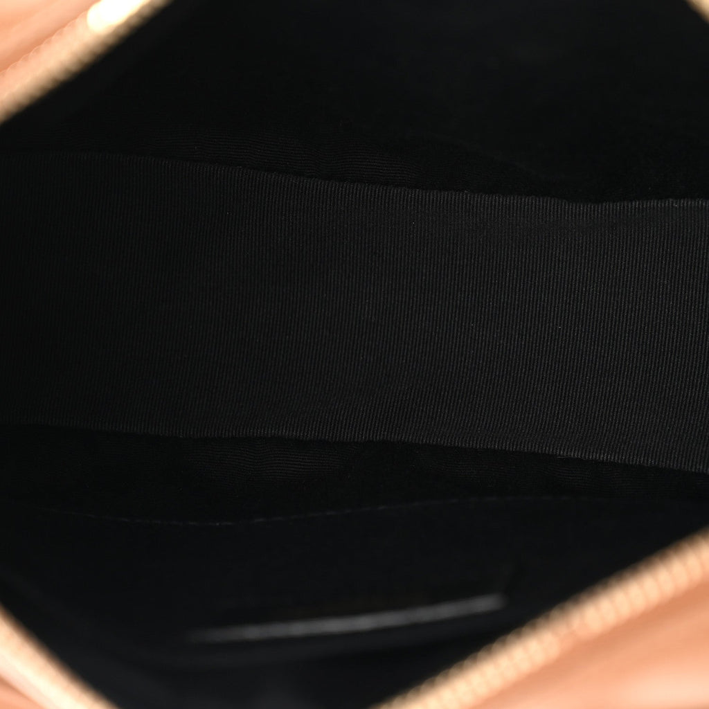 Suede Matelasse Monogram Lou Camera Bag Cinnamon