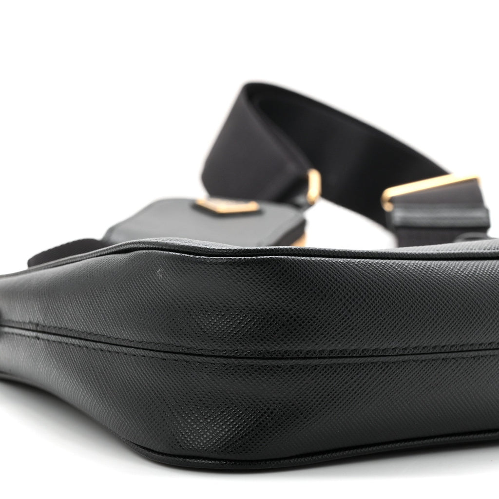 Saffiano Lux Re-Edition 2005 Shoulder Bag Black