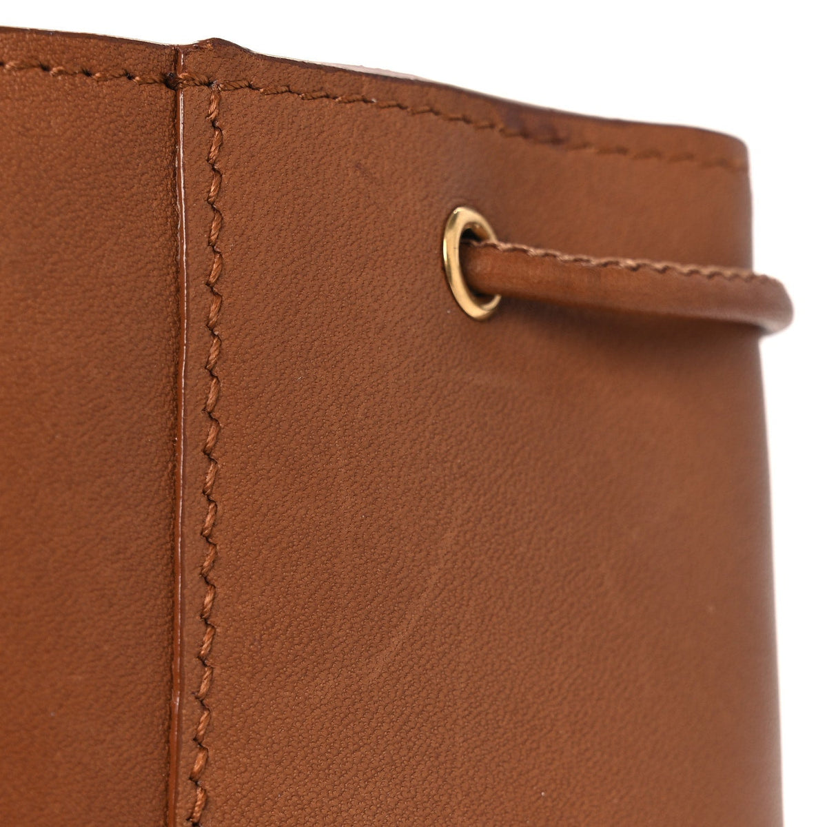 Raffia Cassandre Mini Pochon Crossbody Bag Brick Natural