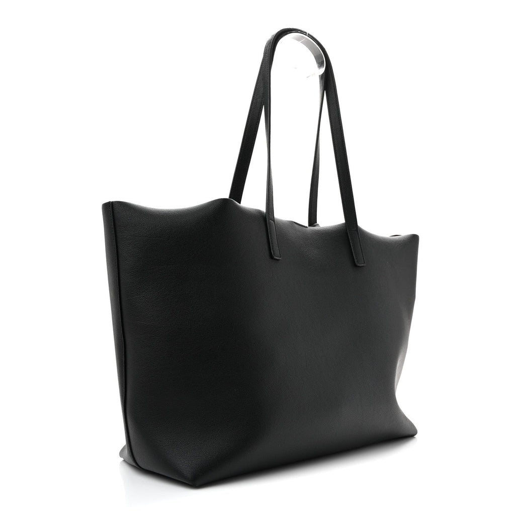 Calfskin Large Shopping Tote Black