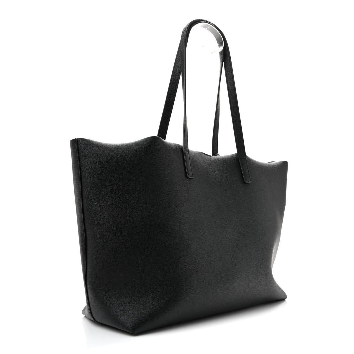 Calfskin Large Shopping Tote Black