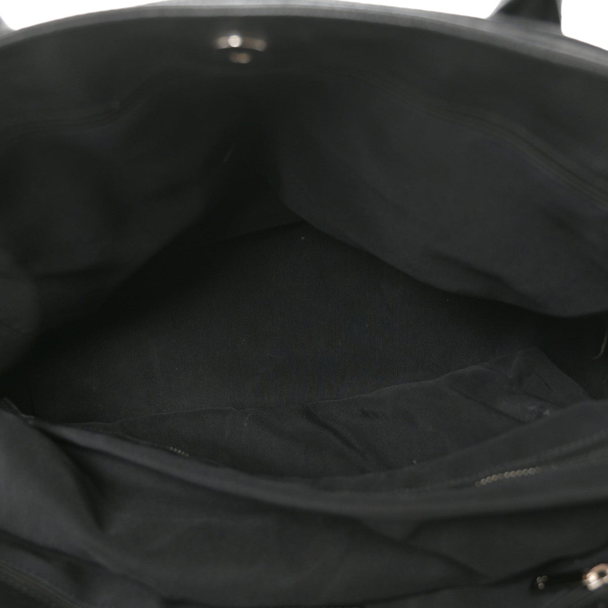 Calfskin Cerf Executive Shopper Tote Black