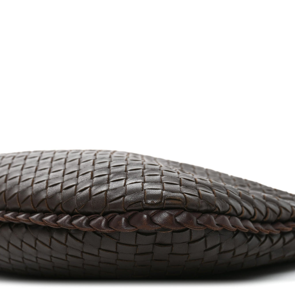 Nappa Intrecciato Medium Veneta Hobo Ebano
