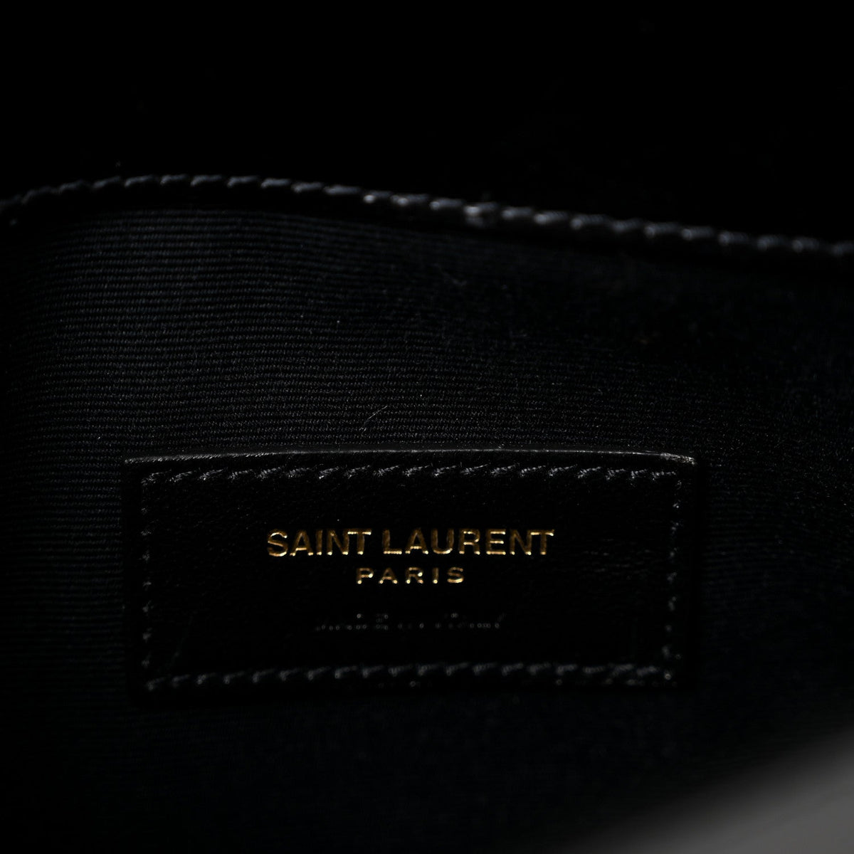 Smooth Shiny Calfskin Monogram Uptown Pouch Black