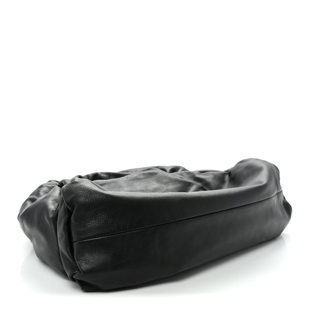 Smooth Butter Calfskin Small The Shoulder Pouch Black