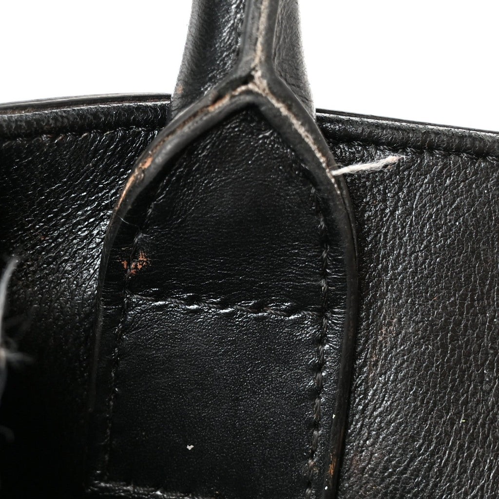 Sequin Calfskin Mini Vertical Cabas Black White