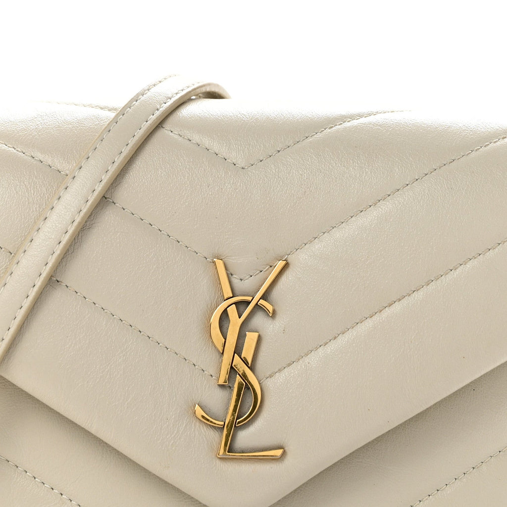 Calfskin Y Quilted Monogram Toy Loulou Crossbody Bag Crema Soft