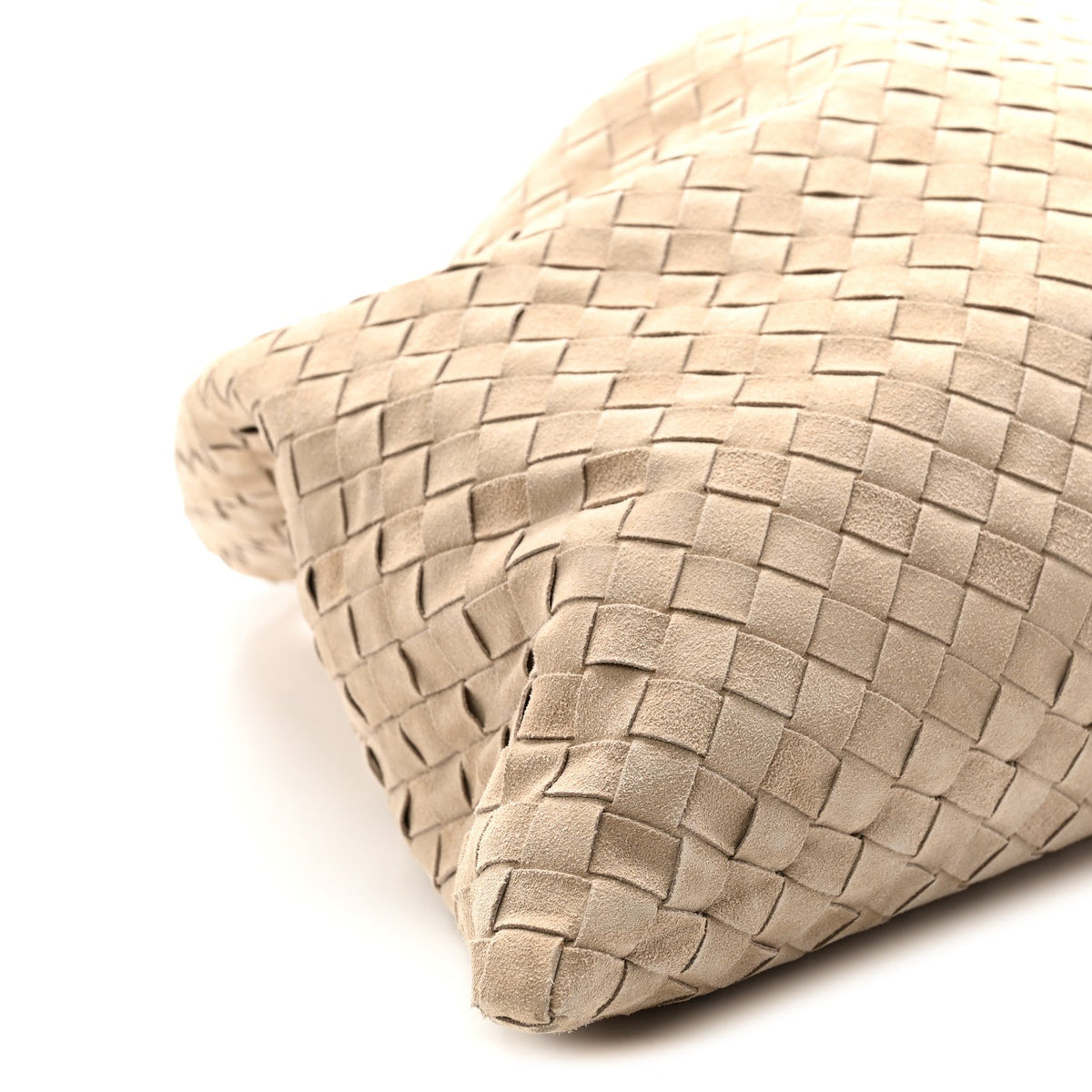 Suede Intrecciato Large Hop Mastice