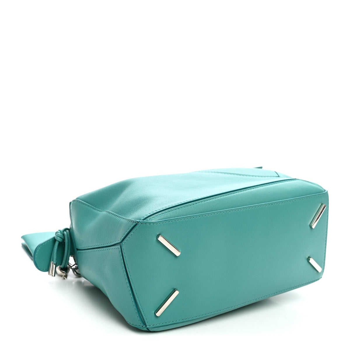 Nappa Lambskin Small Featherlight Puzzle Bag Aquamarine