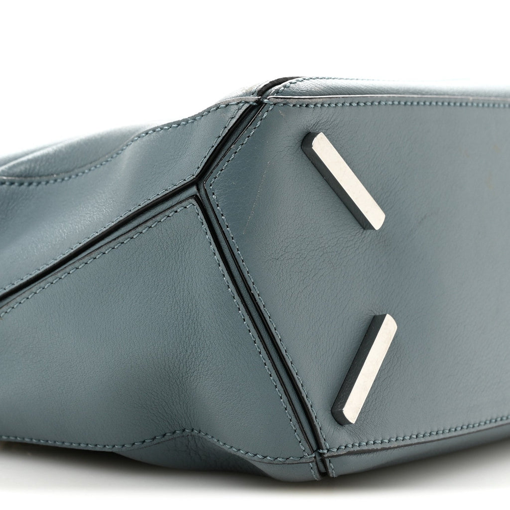 Calfskin Small Puzzle Bag Stone Blue