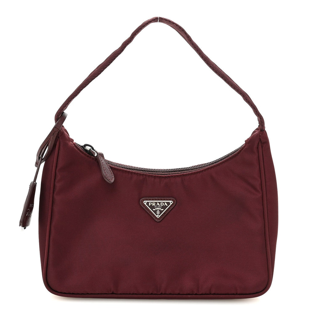 Tessuto Nylon Mini Re-Edition 2000 Bag Granato