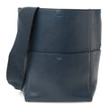 Goatskin Sangle Bucket Bag Blue