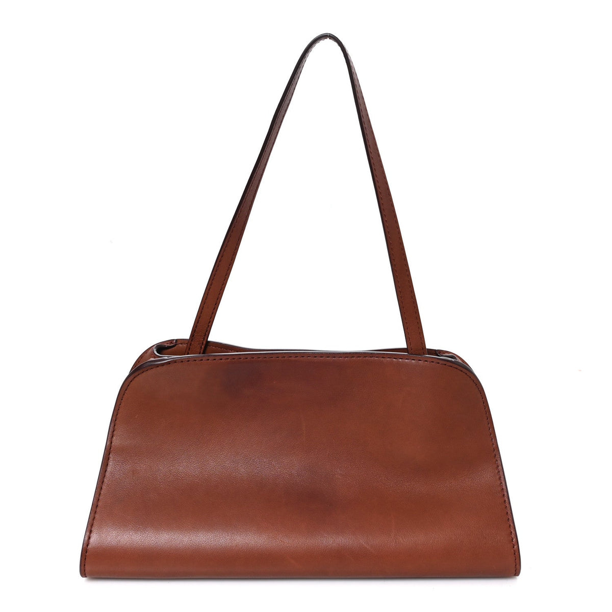 Polished Saddle Calfskin Peggy Clutch New Burgundy