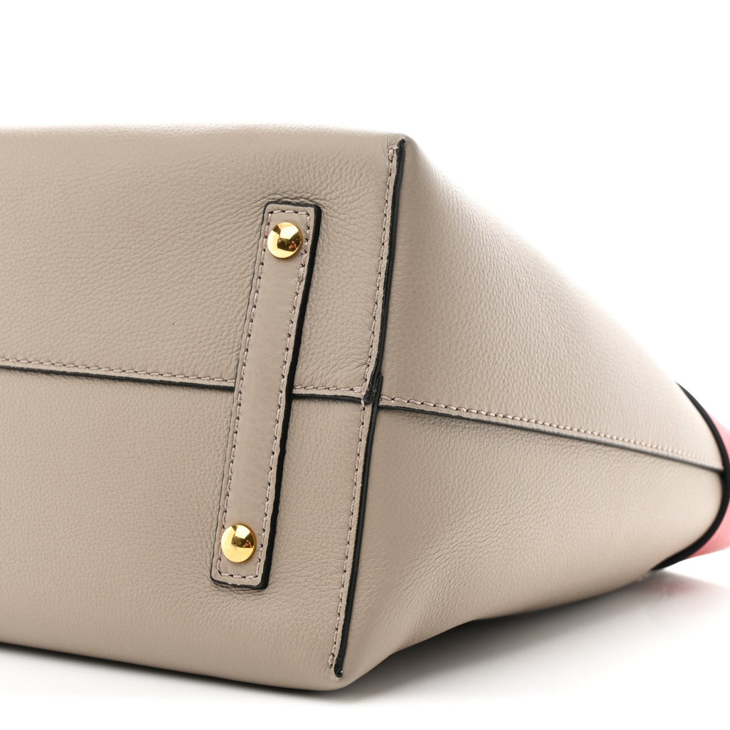 Marais Calfskin Medium Belt Bag Mineral Grey Bright Military Red