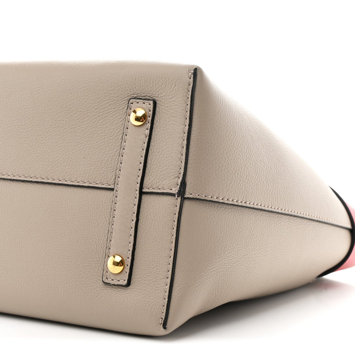 Marais Calfskin Medium Belt Bag Mineral Grey Bright Military Red