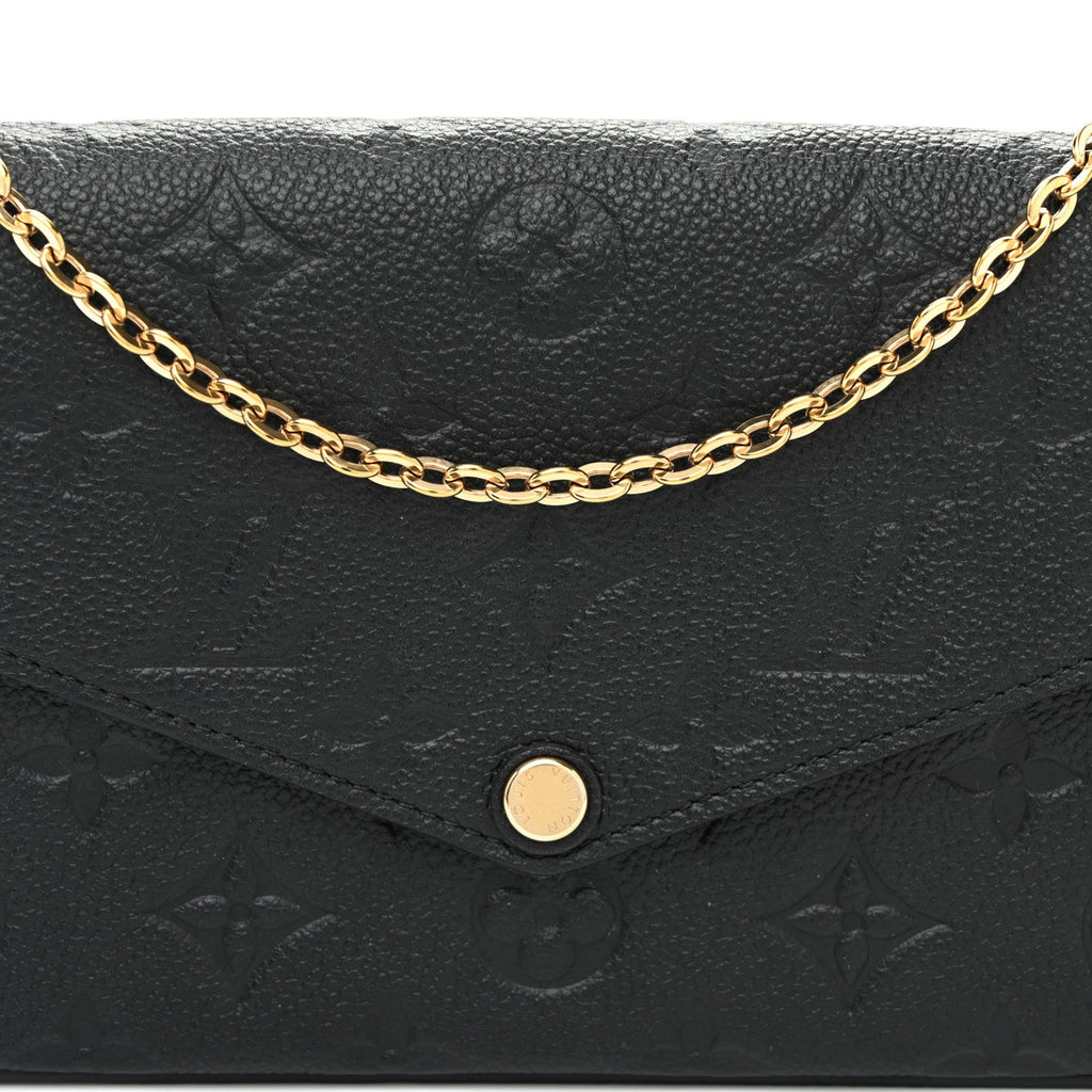 Empreinte Pochette Felicie Chain Wallet Black