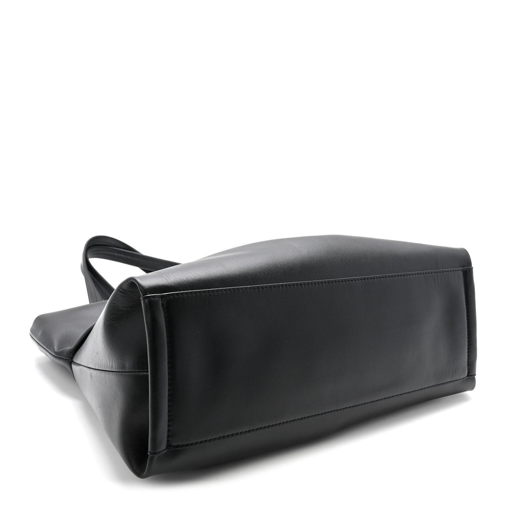 Calfskin Judy East West Tote Black