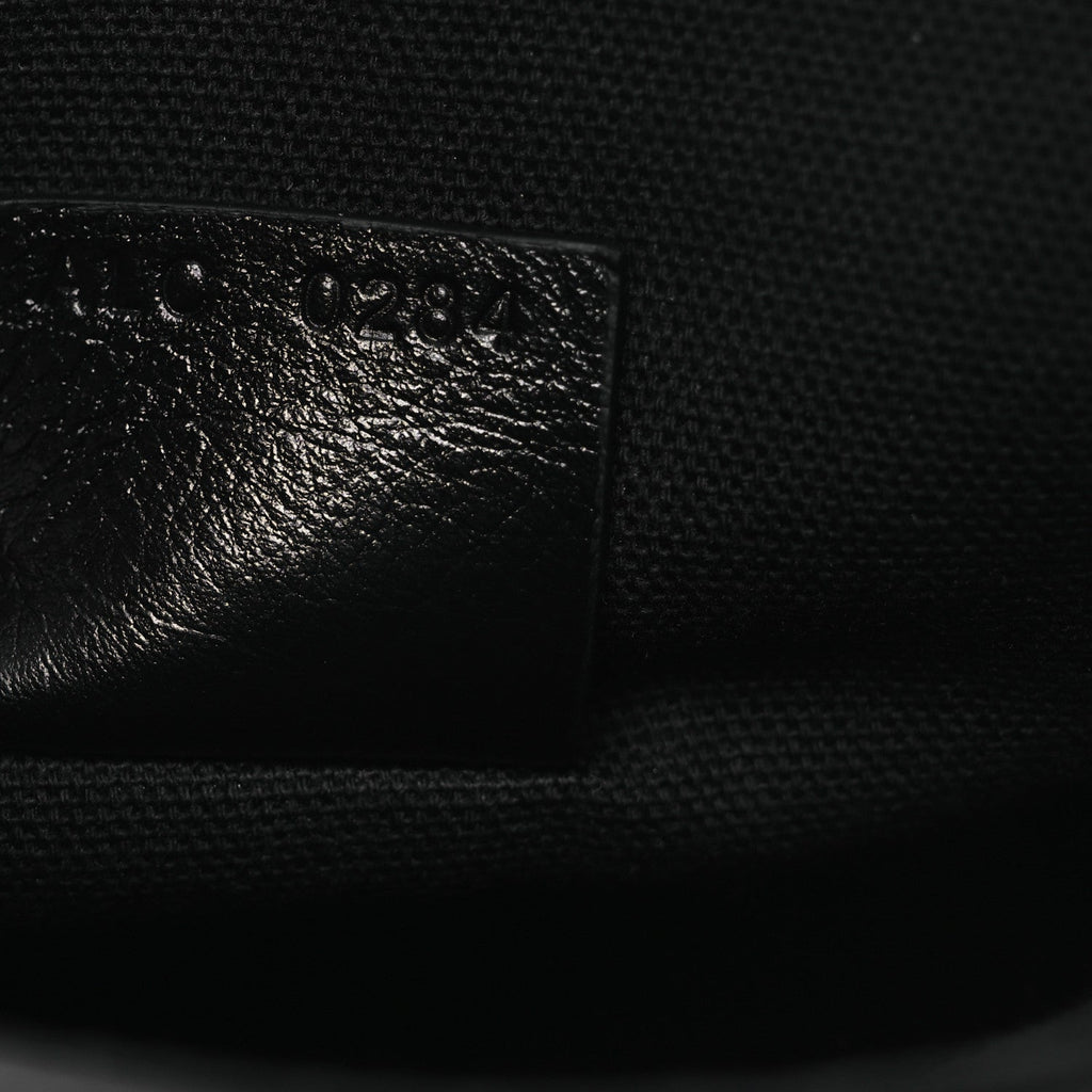 Tumbled Calfskin Nano Voyou Bag Black