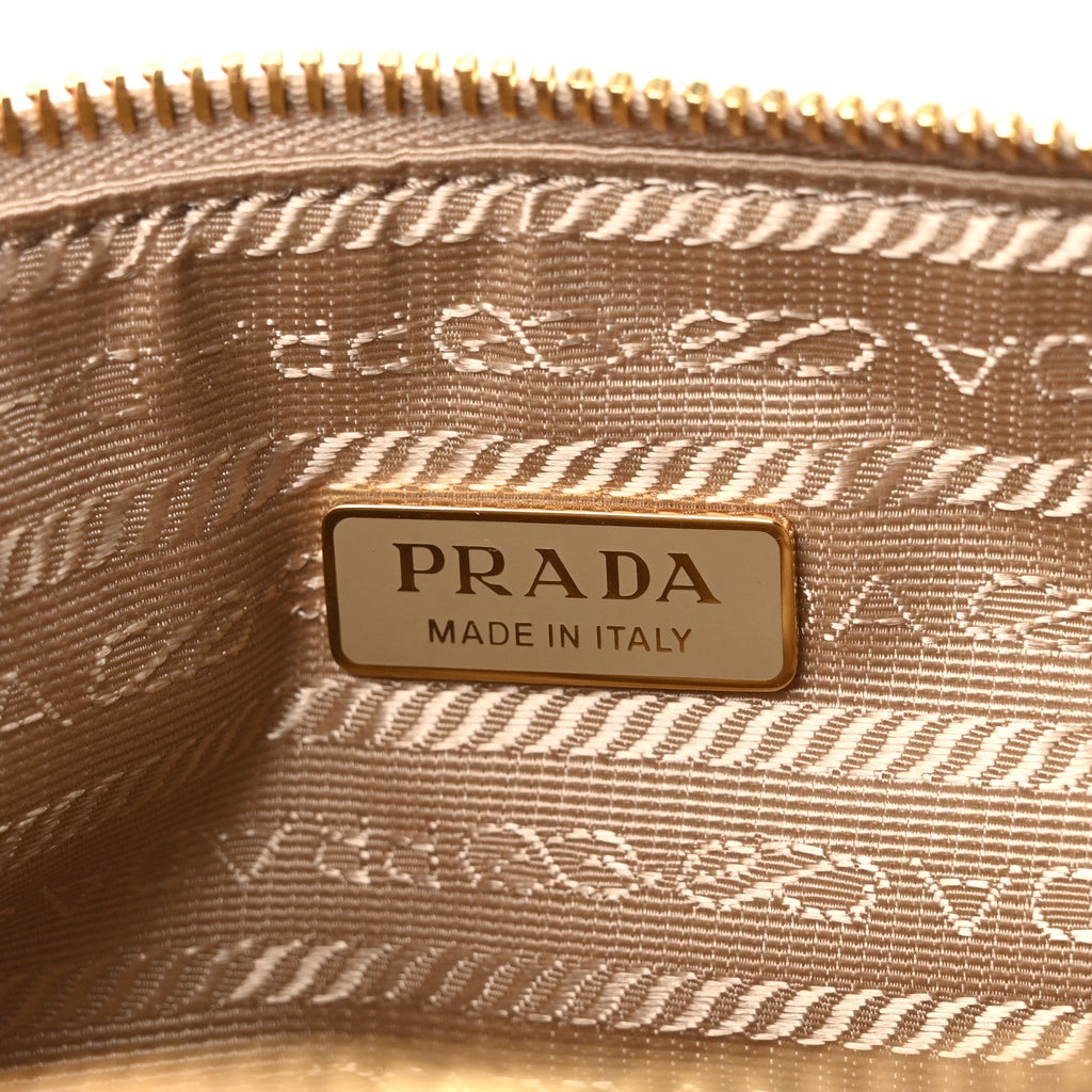 Soft Lux Calfskin Re-Edition 2002 Shoulder Bag Travertine