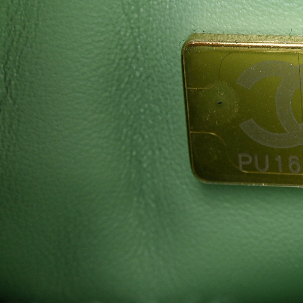 Caviar Quilted Small Coco Chain Handle Flap Light Green