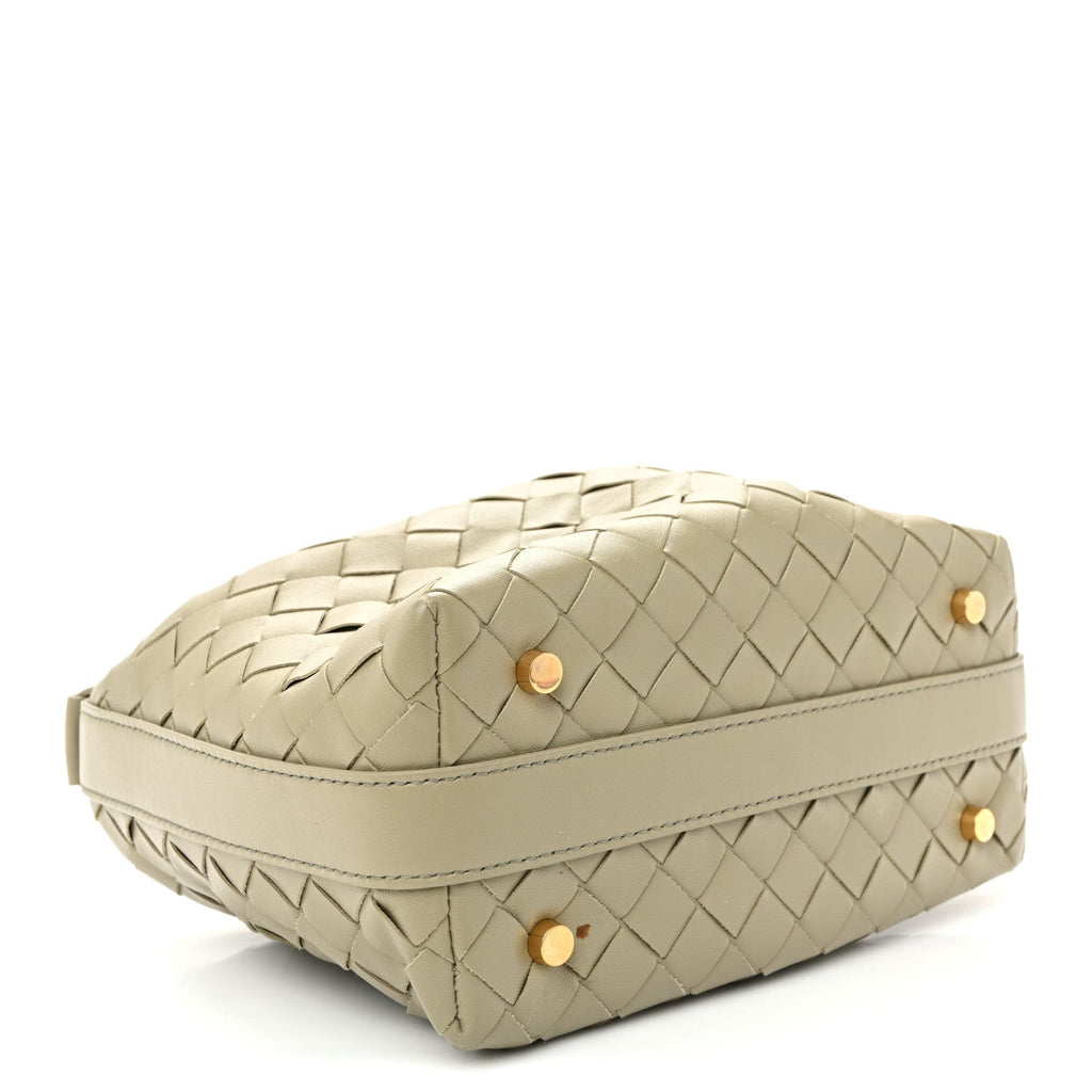 Calfskin Nappa Intrecciato Mini Wallace Travertine Travertine