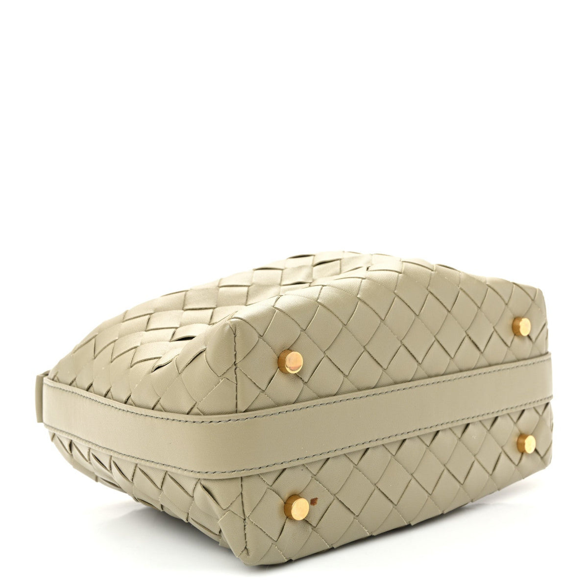 Calfskin Nappa Intrecciato Mini Wallace Travertine Travertine