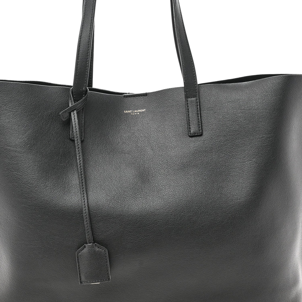 Calfskin Large Shopping Tote Black