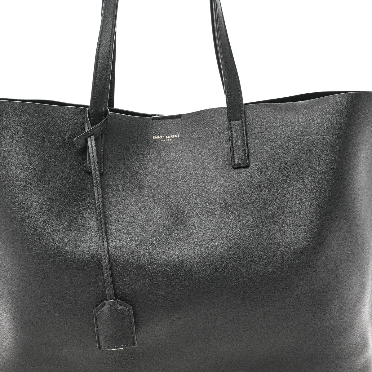 Calfskin Large Shopping Tote Black