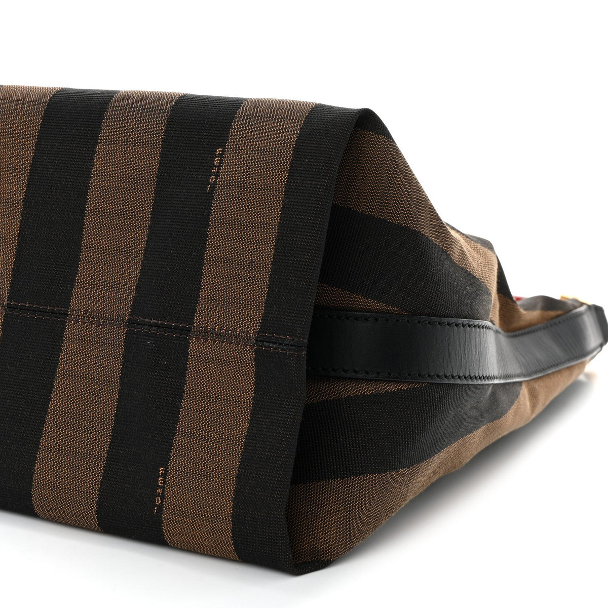 Pequin Cuoio Vegetale Medium Hobo Tobacco Rosso Black