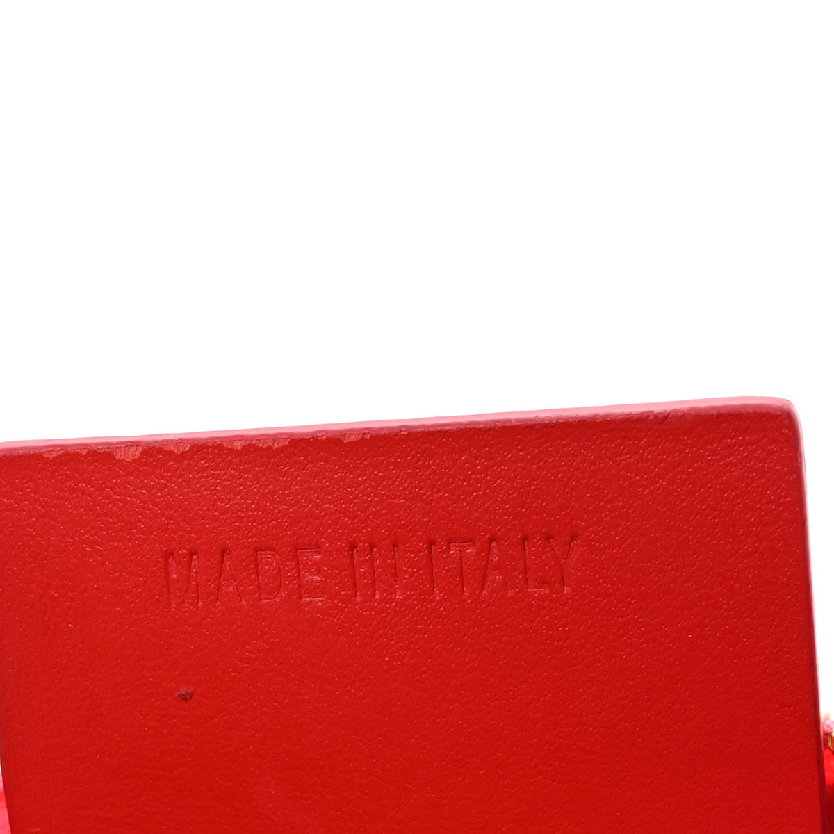 Calfskin Gomme Mini Loubila Chain Shoulder Bag Fluo Pink
