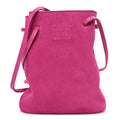 Camoscio Mini Drawstring Bag Fuxia
