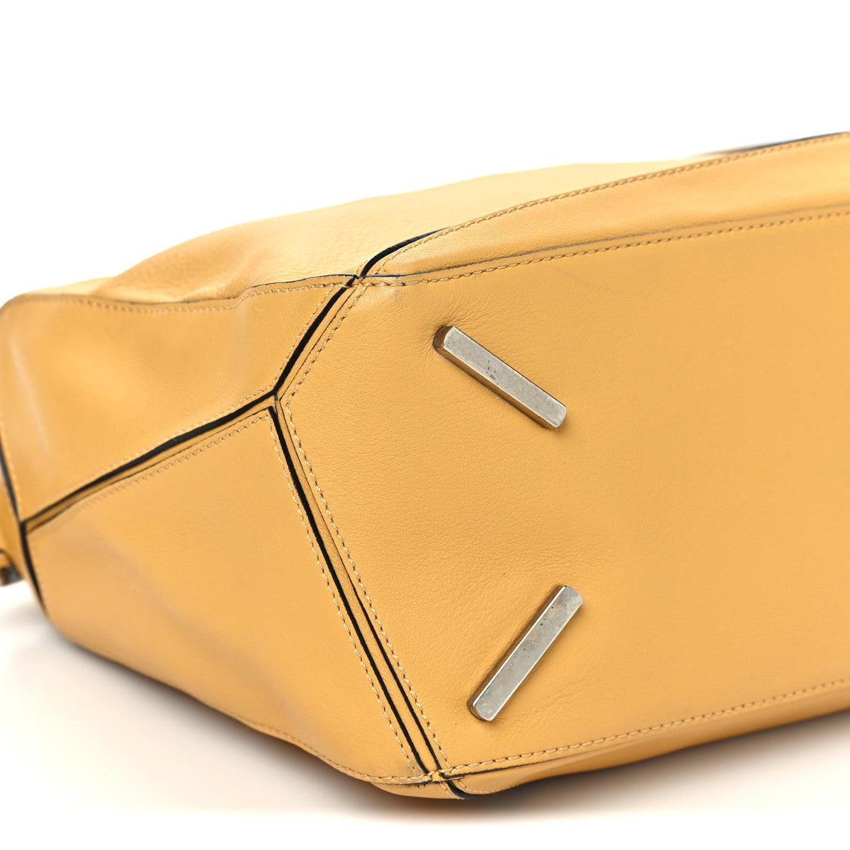 Calfskin Medium Puzzle Bag Yellow