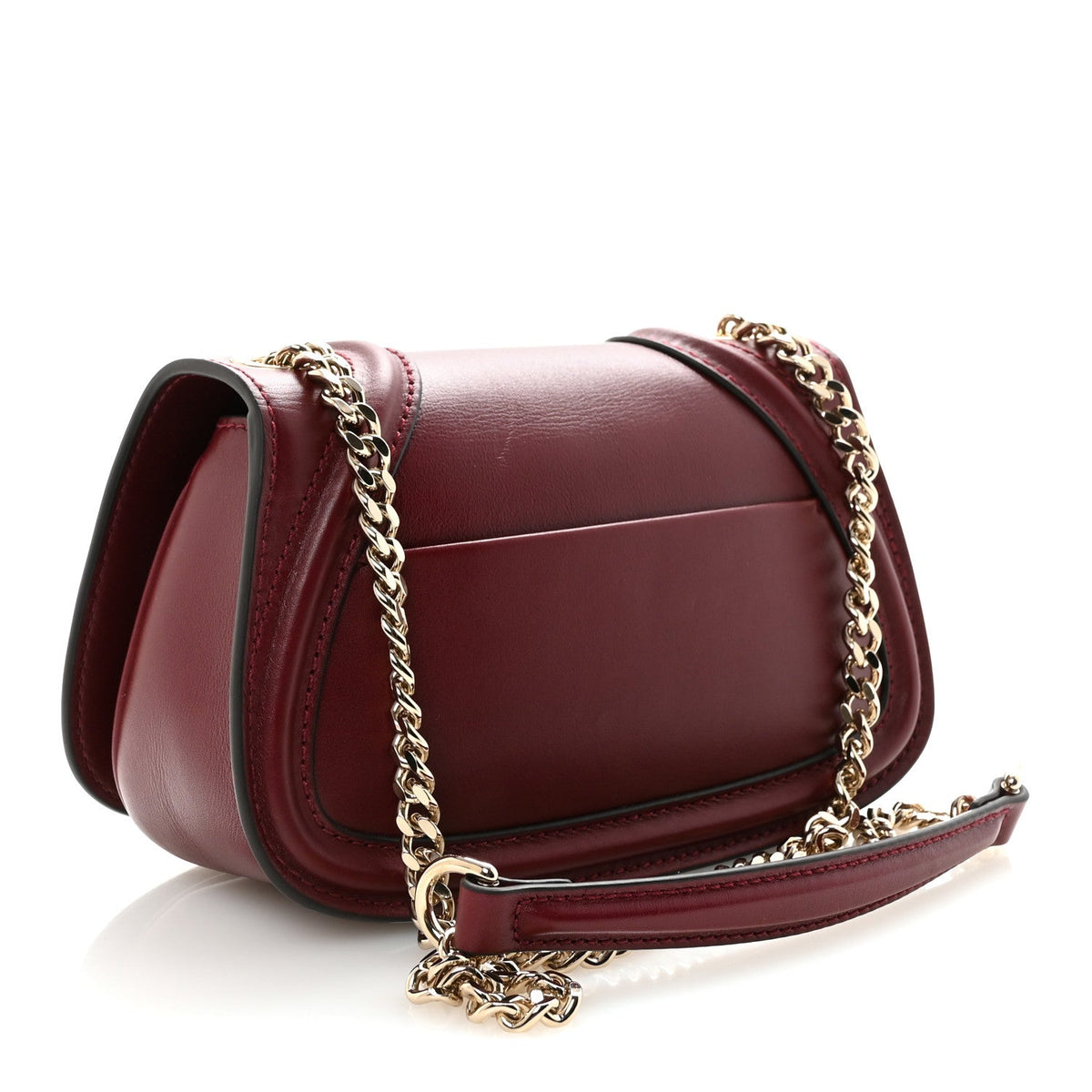 Calfskin Blondie Small Shoulder Bag Dark Red