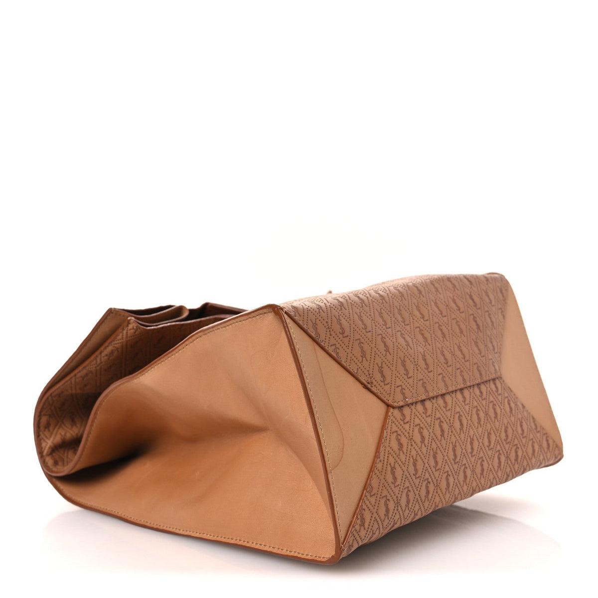Calfskin Monogram Deli Paper Bag Vintage Beige