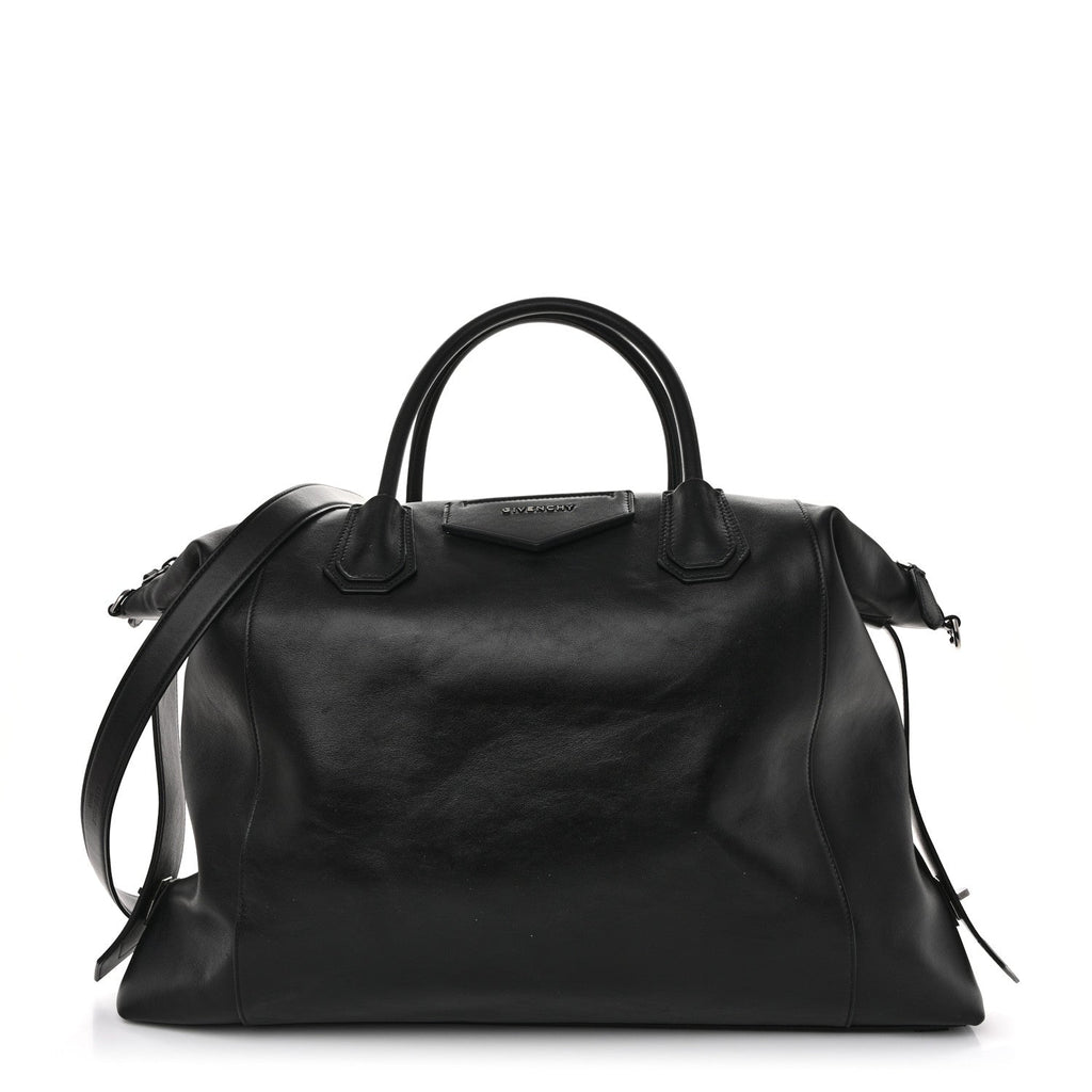Smooth Calfskin Large Soft Antigona Black