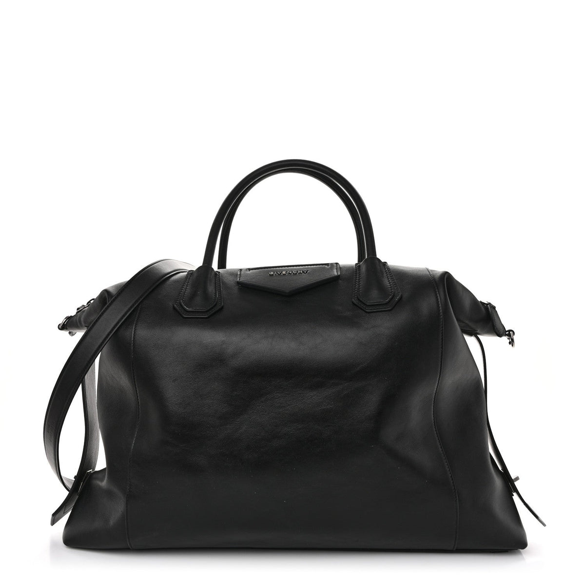 Smooth Calfskin Large Soft Antigona Black