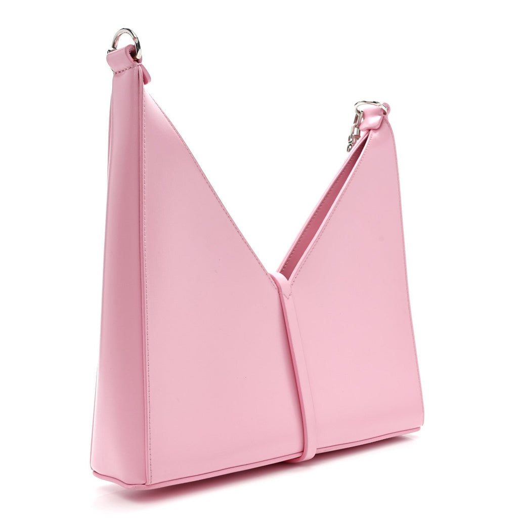 Box Calfskin Small Cut Out Shoulder Bag Pink