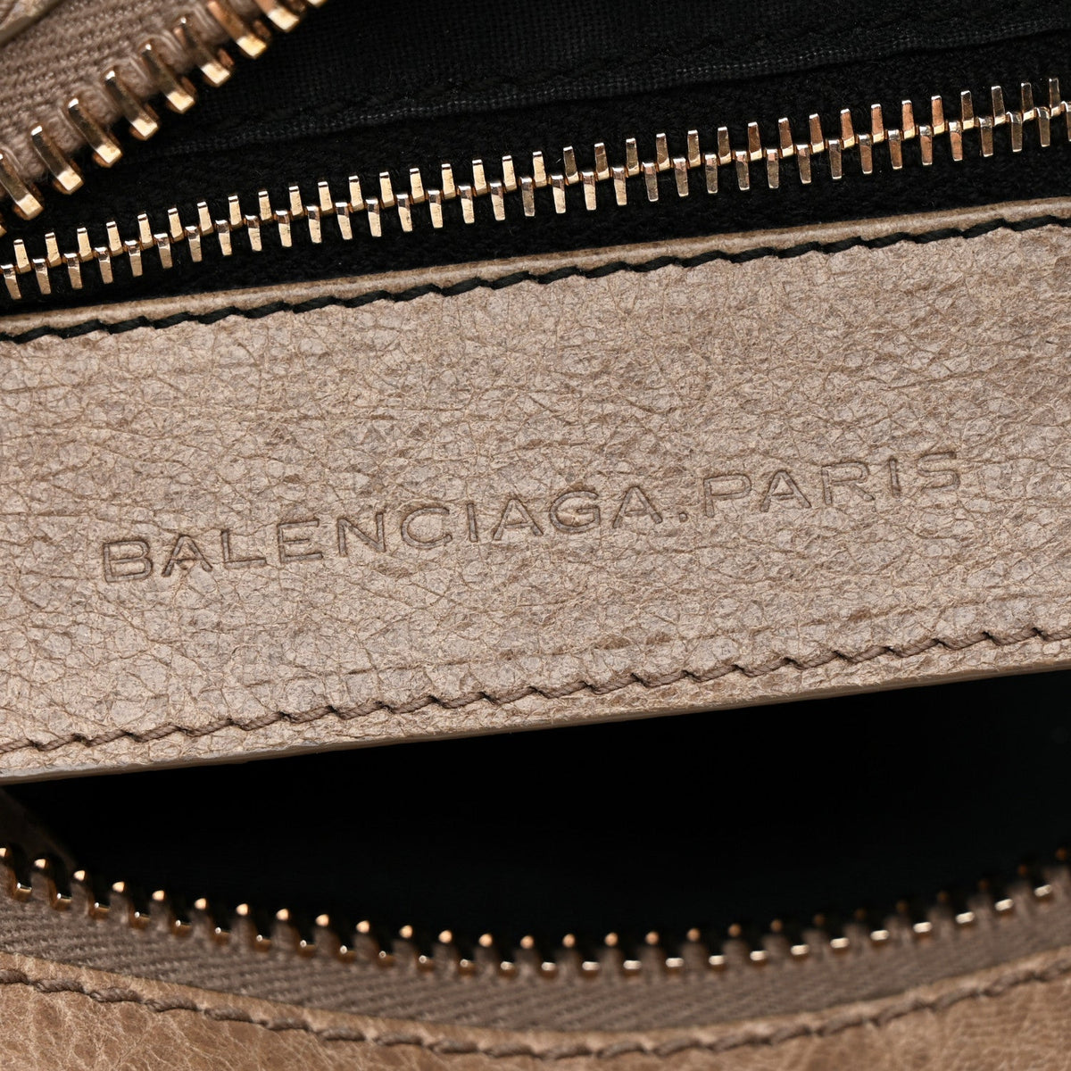 Agneau Giant 12 Rose Gold Hardware Work Gris Poivre
