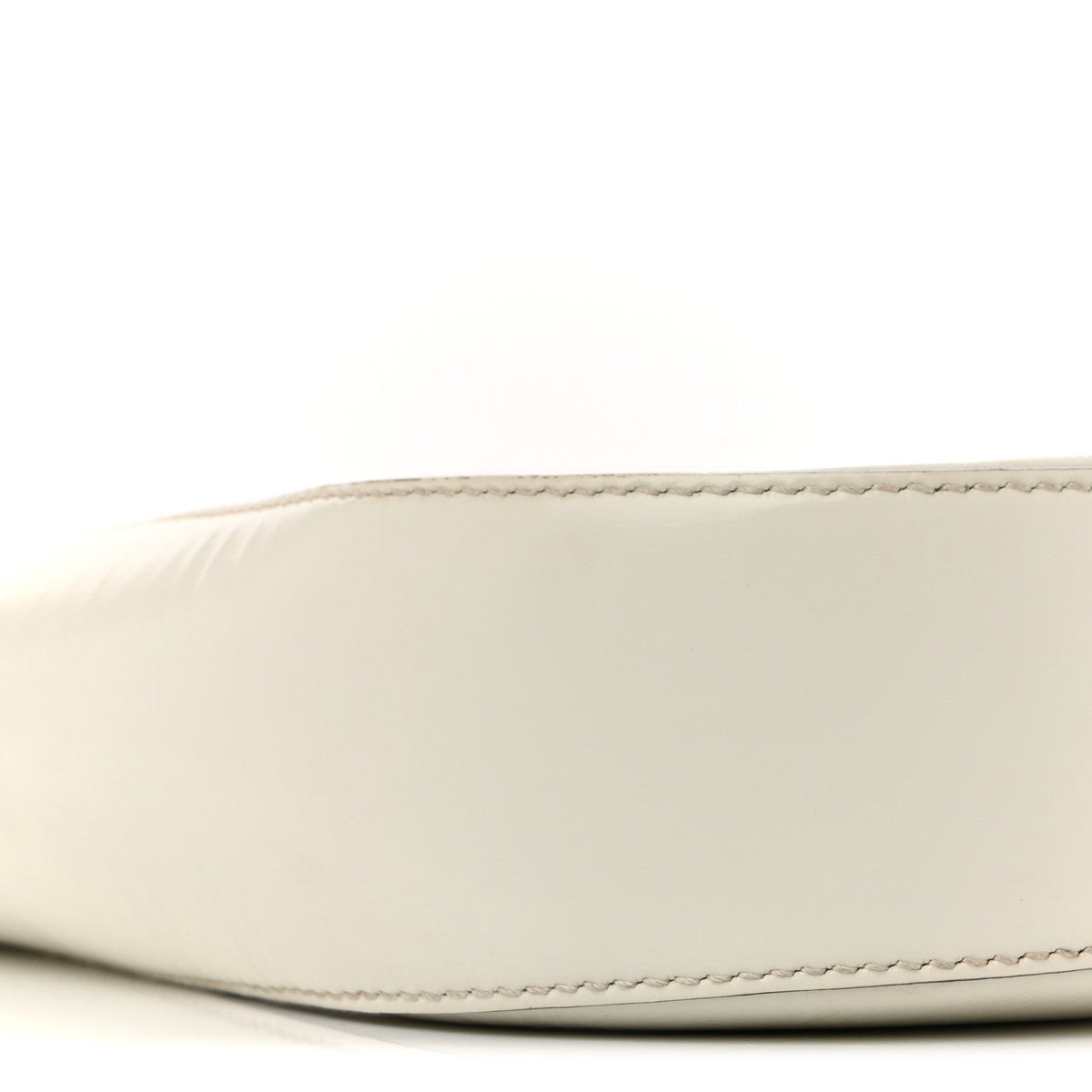 Brushed Calfskin Cleo Adjustable Strap Shoulder Bag White