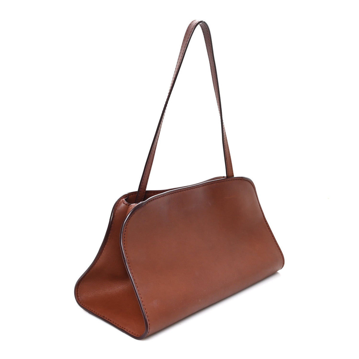 Polished Saddle Calfskin Peggy Clutch New Burgundy