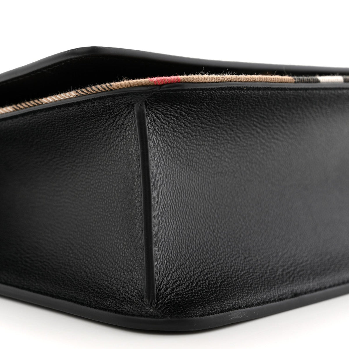 Derby Calfskin House Check Mackford Crossbody Bag Black